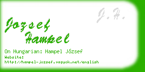jozsef hampel business card
